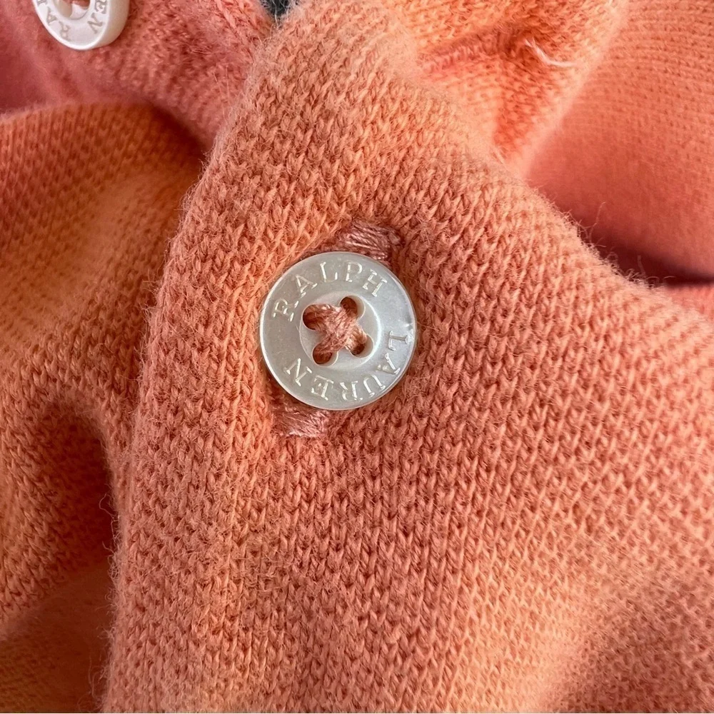 Polo Ralph Lauren Classic Polo Shirt Boys Size 6 Coral Embroidered Pony GUC